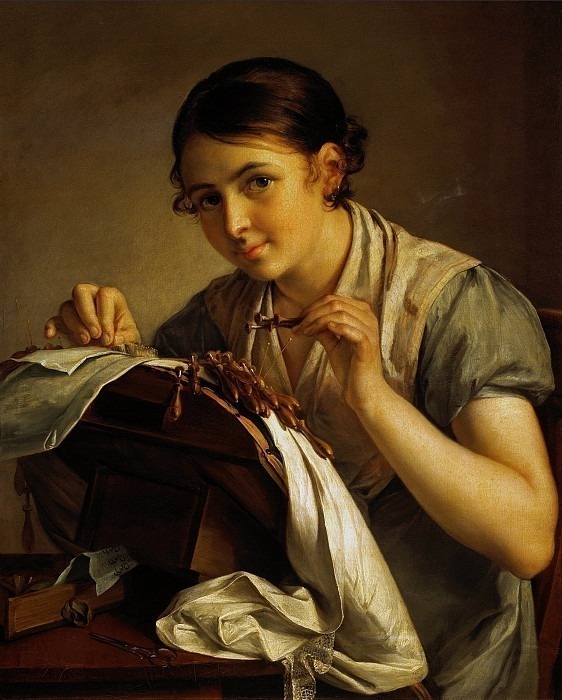 Lace Maker, Vasily Tropinin