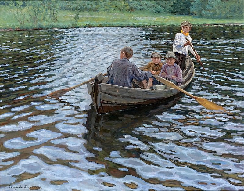 На озере, Николай Петрович Богданов-Бельский