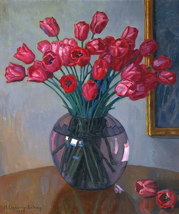 Still Life With Tulips, Nikolai Petrovich Bogdanov-Belsky