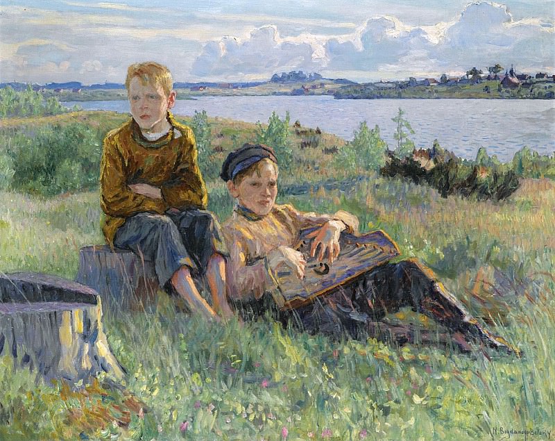 Two Boys, Nikolai Petrovich Bogdanov-Belsky