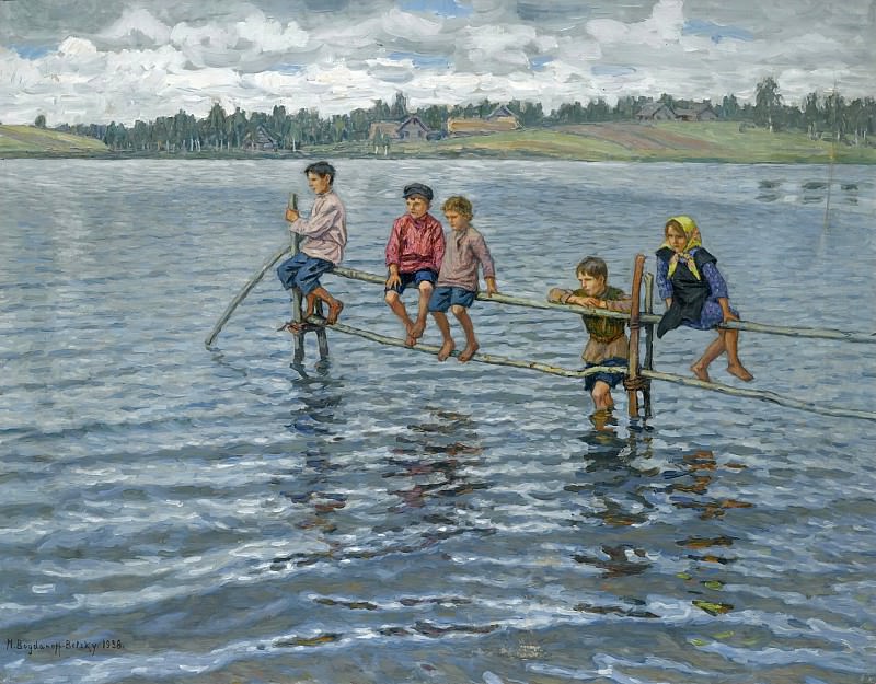 Дети на озере, Николай Петрович Богданов-Бельский