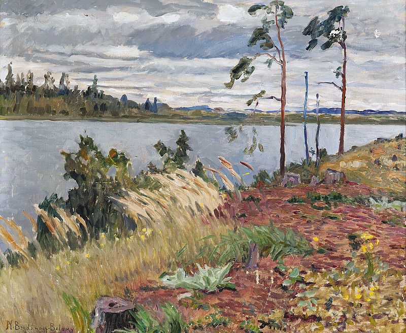 The river Daugava, Nikolai Petrovich Bogdanov-Belsky