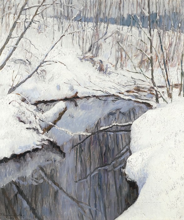 Stream in Winter, Nikolai Petrovich Bogdanov-Belsky