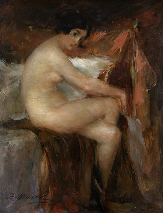 Seated nude, Vitaly Gavrilovich Tihov