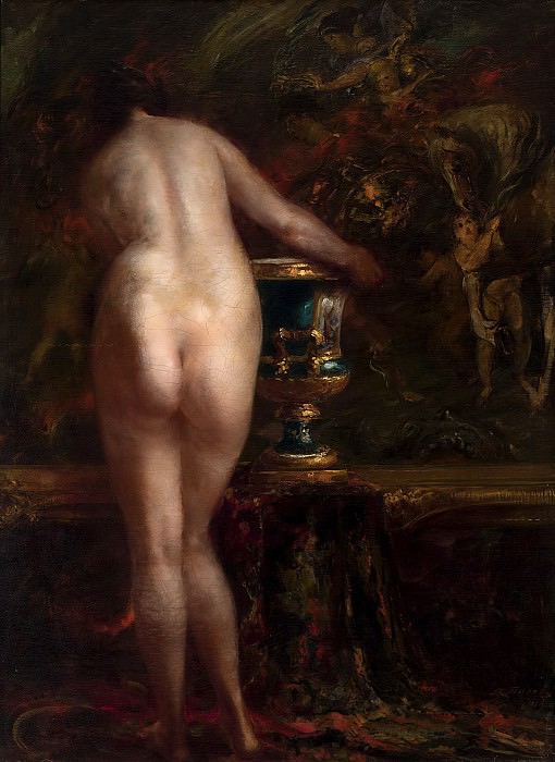Nude with a Vase , Vitaly Gavrilovich Tihov