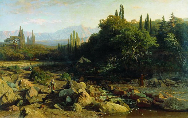 Crimea. Landscape with river, Vladimir Orlovsky