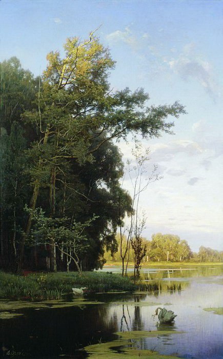Lake in Gatchina park, Vladimir Orlovsky