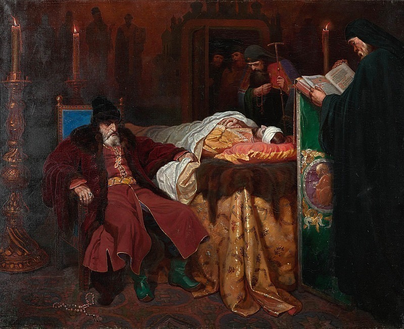 John the Terrible at the body of his son killed, Vyacheslav Schwarz