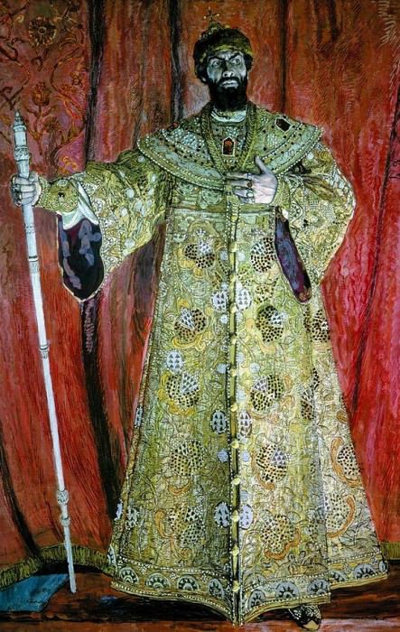 Portrait of Fyodor Ivanovich Chaliapin as Boris Godunov in Mussorgsky’s opera of the same name, Alexander Golovin