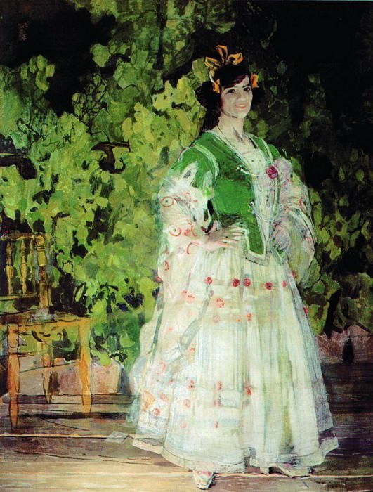 Portrait of Maria Nikolaevna Kuznetsova-Benois as Carmen, Alexander Golovin