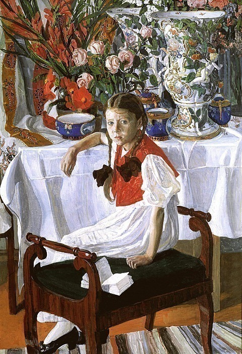 Girl and Porcelain , Alexander Golovin