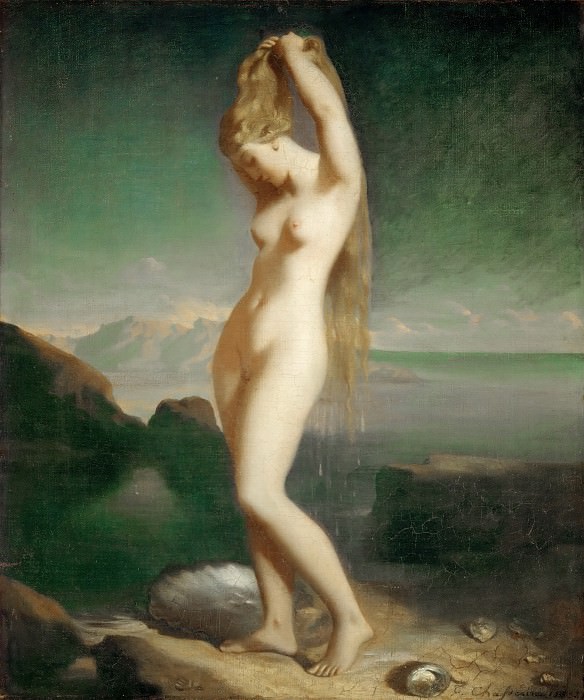 Théodore Chassériau -- Venus Anadyomene , Part 4 Louvre