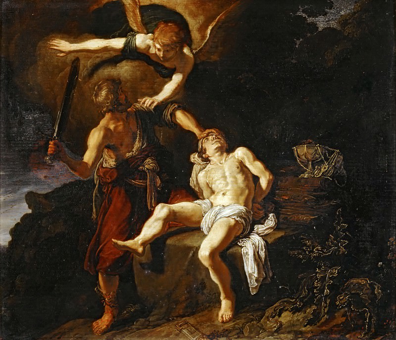 Pieter Lastman -- Sacrifice of Isaac, Part 4 Louvre