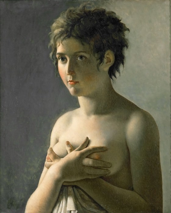 Герен, Пьер-Нарсис -- Бюст девушки, часть 4 Лувр