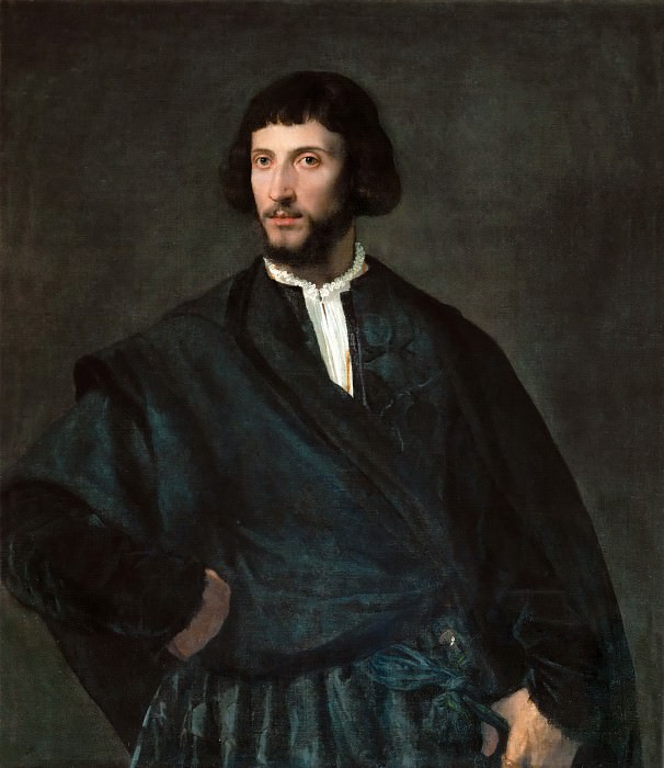 Titian -- Portrait of a Man, Part 4 Louvre