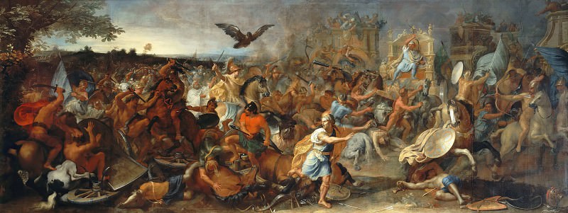 Лебрен, Шарль -- Битва при Гавгамелах, часть 4 Лувр