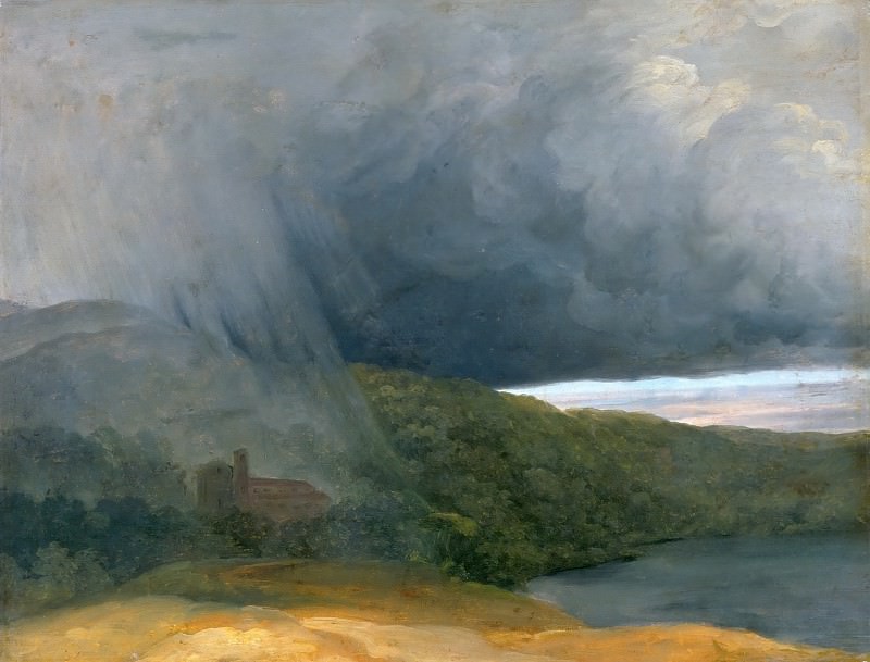 Pierre Henri de Valenciennes -- Thunderstorm over the Lakeshore, Part 4 Louvre