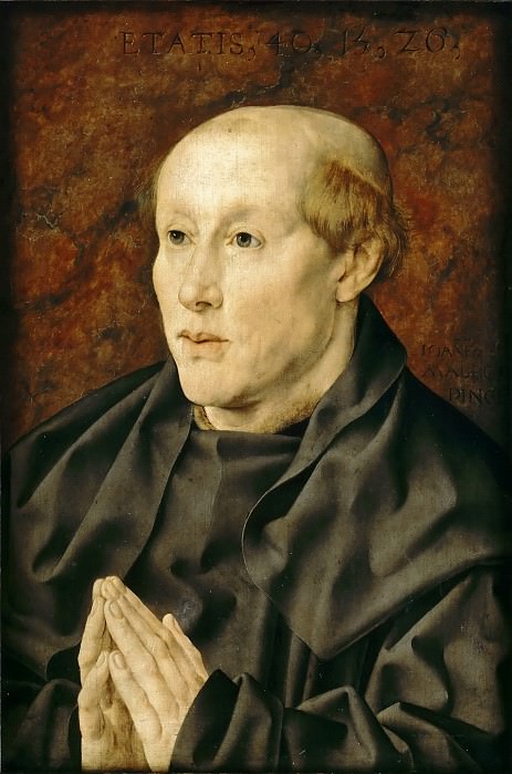 Jan Gossaert -- Portrait of a Benedictine Monk , Part 4 Louvre