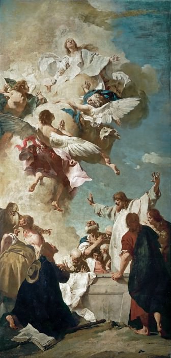 Giovanni Battista Piazzetta -- Assumption of the Virgin, Part 4 Louvre