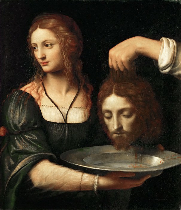 Bernardino Luini -- Salome receives the head of Saint John the Baptist, Part 4 Louvre