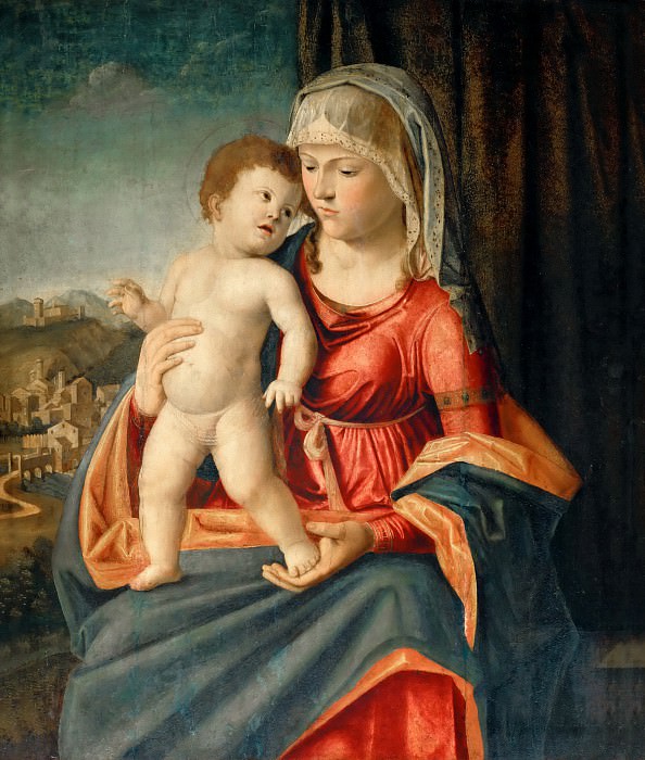 Giovanni Battista Cima da Conegliano -- Virgin and Child, Part 4 Louvre