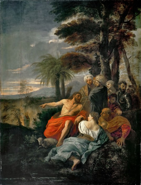 Pier Francesco Mola -- Saint John the Baptist preaching in the desert, Part 4 Louvre