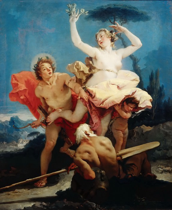 Giovanni Battista Tiepolo -- Apollo and Daphne, Part 4 Louvre