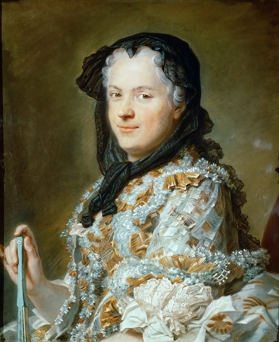Maurice-Quentin de La Tour -- Queen Marie Leczinska, wife of Louis XV of France , Part 4 Louvre