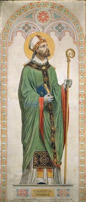 Энгр, Жан-Огюст-Доминик -- Святой Роберт, епископ Вормский, часть 4 Лувр