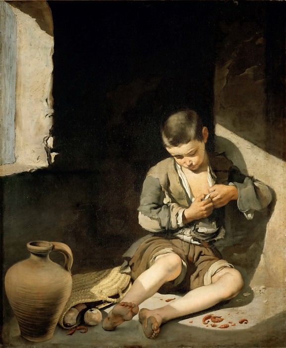 Bartolomé Estebán Murillo -- The Young Beggar, Part 4 Louvre