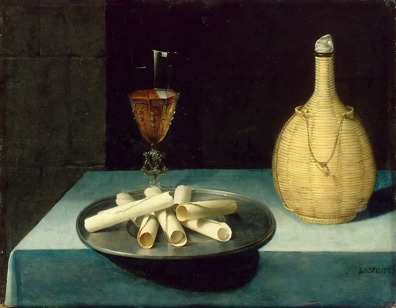 Lubin Baugin -- Still Life with Wafers , Part 4 Louvre