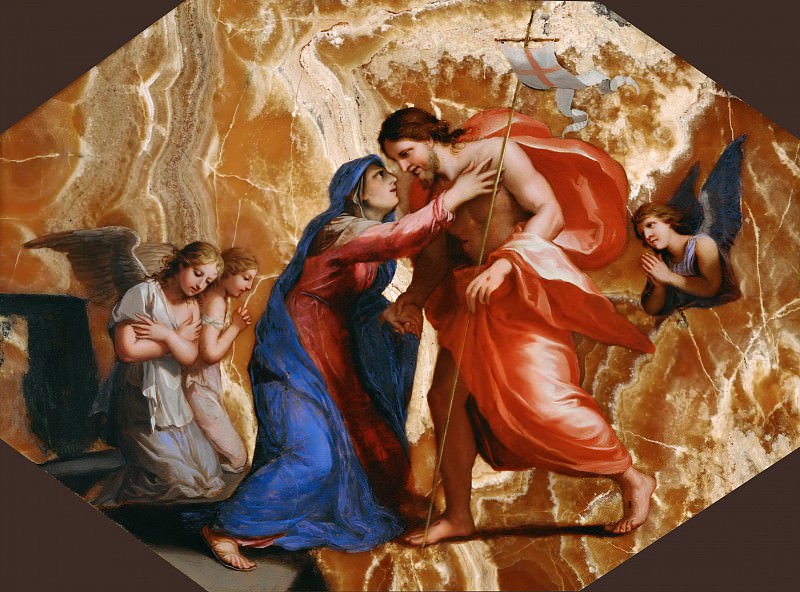 Стелла, Жак -- Встреча Христа и Девы Марии на небесах, часть 4 Лувр