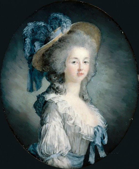 Joseph Boze -- Portrait of Marie Louise of Savoy , Part 4 Louvre