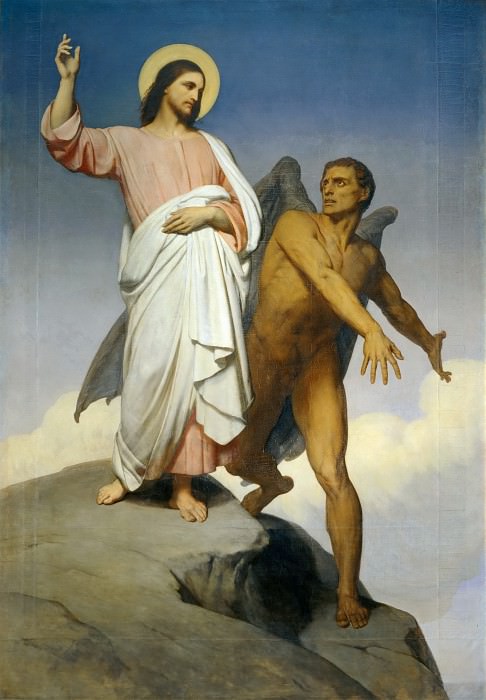 Шеффер, Ари -- Христос, искушаемый дьяволом, часть 4 Лувр