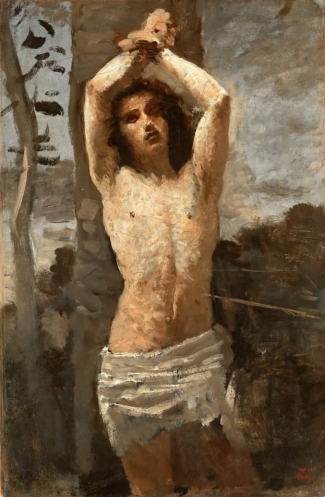 Jean-Baptiste-Camille Corot -- Saint Sebastian, Part 4 Louvre