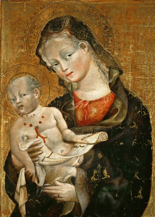 Джованни да Модена -- Мадонна с Младенцем, часть 4 Лувр