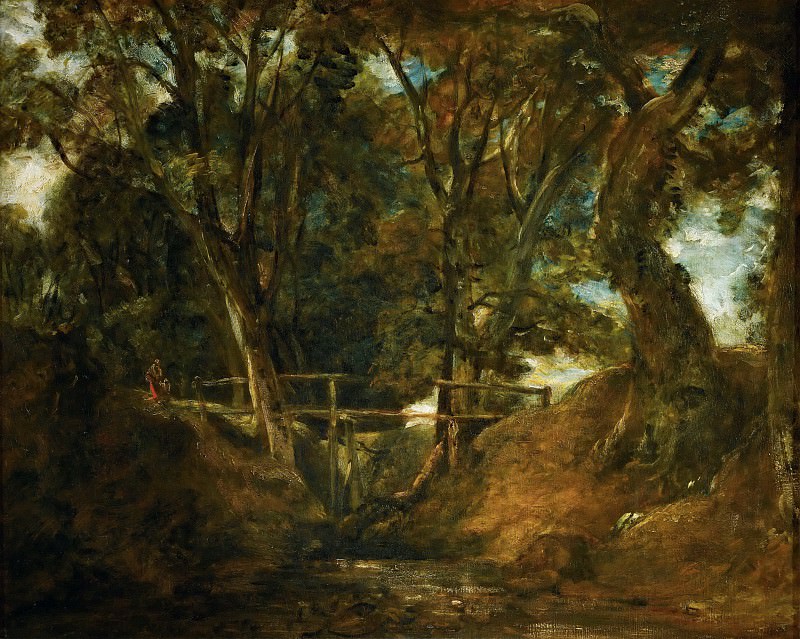 John Constable -- Helmingham Dell, Suffolk, Part 4 Louvre