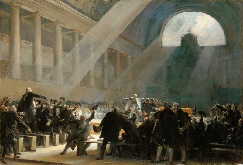 Alexandre-Evariste Fragonard -- Mirabeau and Dreux-Brézé, Part 4 Louvre