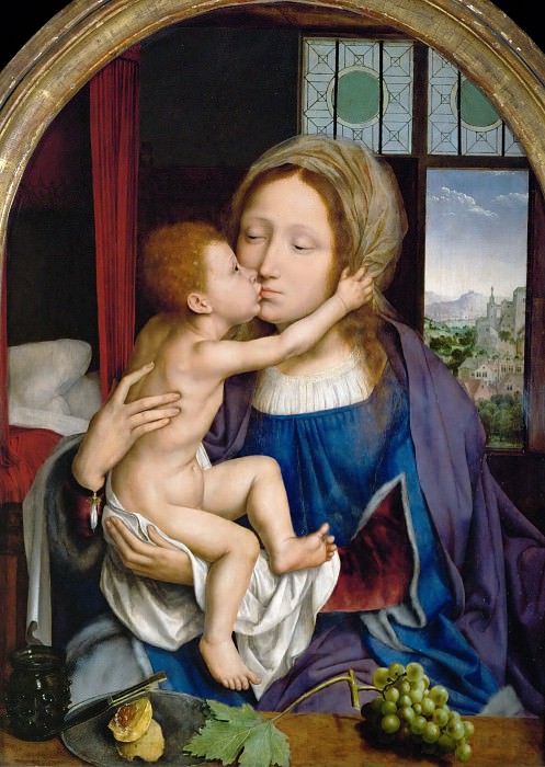Массейс, Квентин -- Мадонна с младенцем, часть 4 Лувр