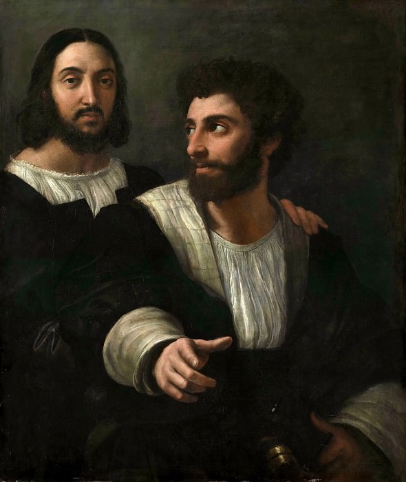 Raphael -- Self-portrait with a friend, Part 4 Louvre