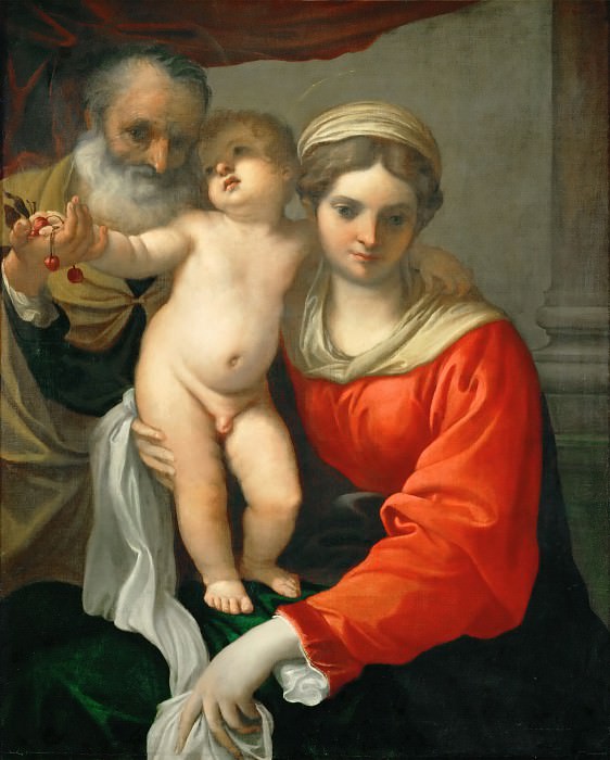 Annibale Carracci -- Madonna and Child with Cherries, Part 4 Louvre