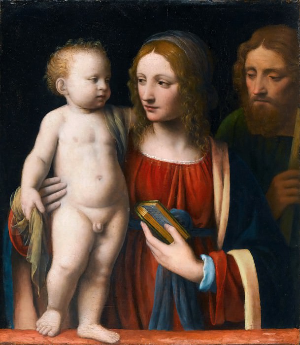 Луини, Бернардино -- Святое Семейство, часть 4 Лувр