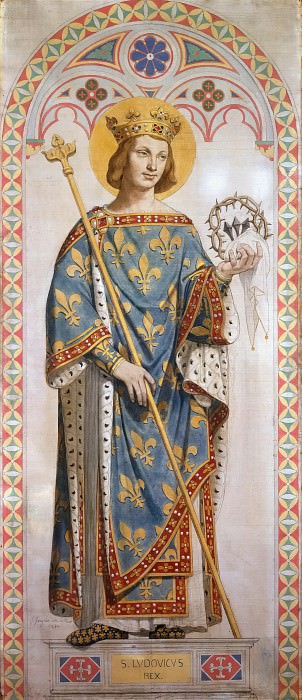 Энгр, Жан-Огюст-Доминик -- Святой Людовик, король Франции, часть 4 Лувр