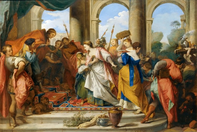 Nicolas Vleughels -- Solomon and the Queen of Sheba, Part 4 Louvre