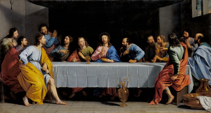 Philippe de Champaigne -- Last Supper , Part 4 Louvre