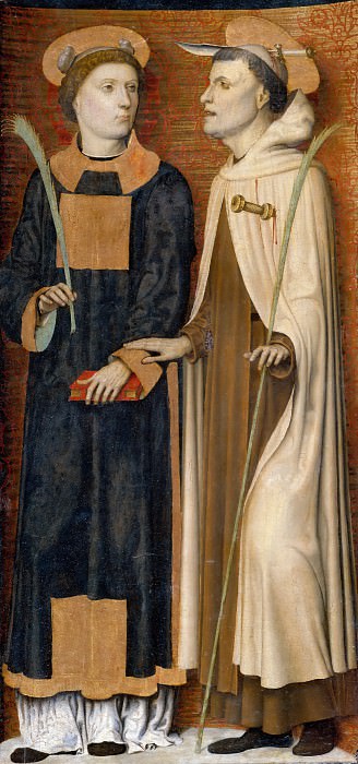 Брачческо, Карло -- Алтарь Благовещения, правая створка – Святой Стефан и кармелитский мученник, часть 4 Лувр