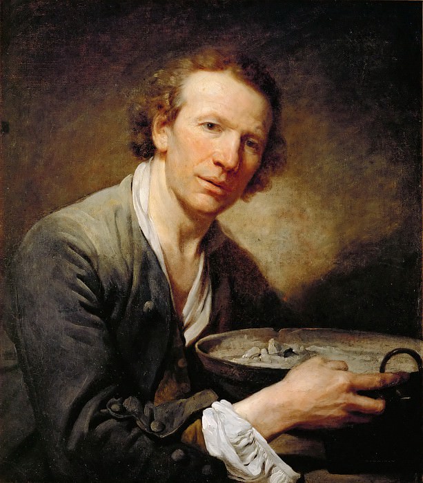 Jean-Baptiste Greuze -- Portrait of a Man , Part 4 Louvre