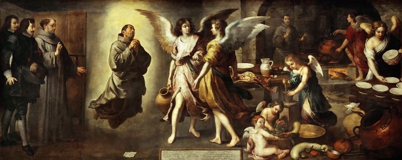 Bartolomé Estebán Murillo -- The Angels’ Kitchen, Part 4 Louvre