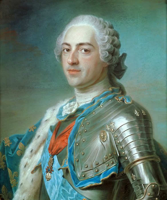 Maurice-Quentin de La Tour -- Louis XV, King of France, Part 4 Louvre