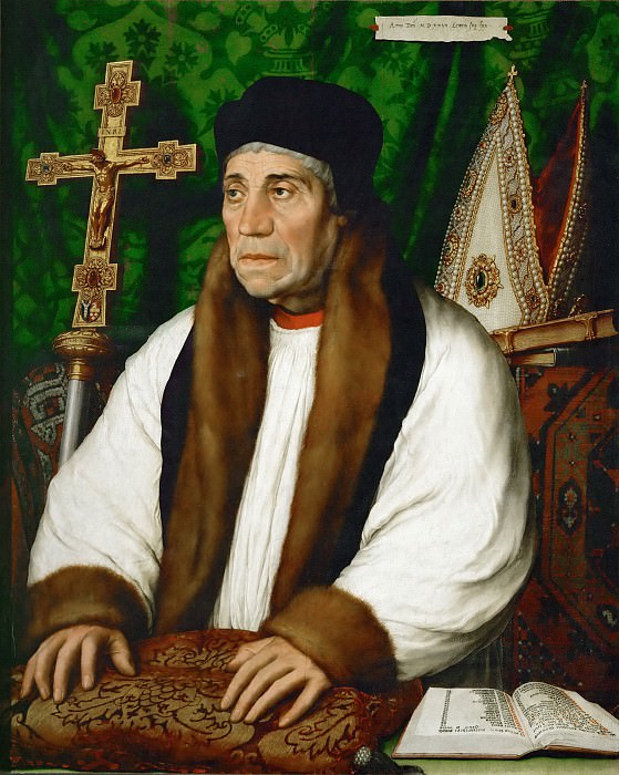 Гольбейн, Ганс II -- Портрет Уильяма Уорхема, архиепископа Кентерберийского, часть 4 Лувр